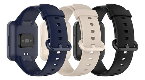 3 Correas Deportivas De Silicona Para Redmi Watch 2 Lite