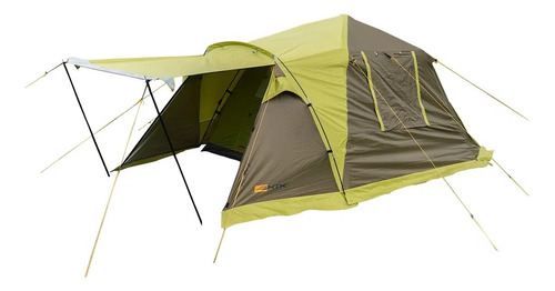 Barraca De Camping NTK Proxy Para 4 Pessoas Com Coluna D'água de 2000mm Verde Nautika