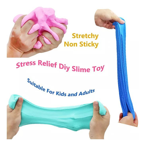 12 Peças De Brinquedos Infantis Pine Mud Fluffy Floam Slime