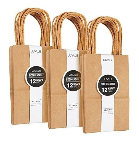 Pequeña Kraft Bolsas De Regalo De Papel Con Asas De Co...