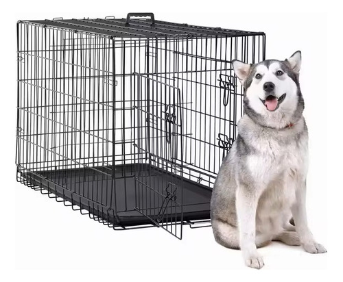 Jaula Para Mascotas Plegable Perros Gatos Conejos 70x47 - Ar