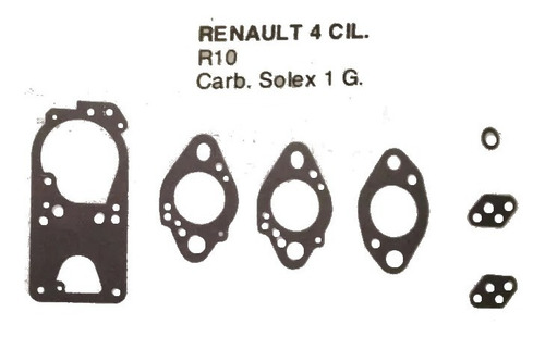 Junta Carburador Cr-757 Renault R-10 4cil Solex 1g