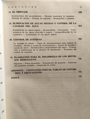 Ingeniería De Los Recursos Hidráulicos (Usado)