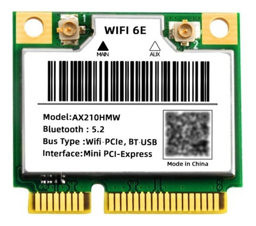 Tarjeta Wifi 6e Ax210hmw Mini Pcie Wifi 6 Wifi A