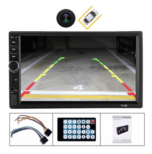 Mp5 Central Multimidia Moldura 2 Din Ford Focus Hatch Sedan 2001 2002 2003 2004 + Camera