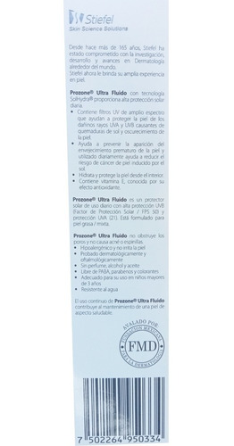 Prozone Invisible Protector 50 Fps Ultra Fluido Bloqueador