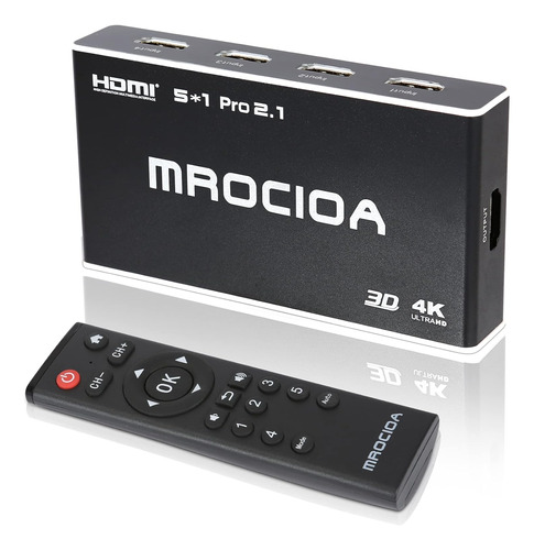 Switcher De Arco Hdmi De 8k 60hz, 5 In 1 Out 4k 2.1 Hdmi Spl