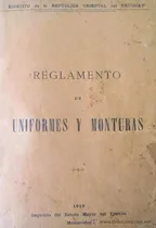 Comprar Reglamento De Uniformes Militares  Ejercito De Uruguay 1916