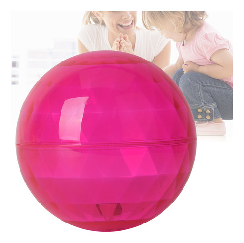 Kid Toy Bola Elástica Transparente Efecto De Luz De Plástico