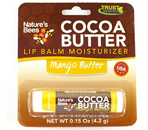 Bálsamos Y Hidratantes - Nature's Bees Cocoa Butter Lip Balm