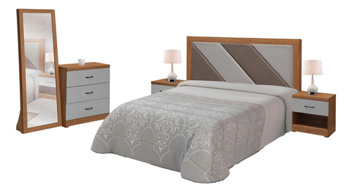 Recamara King Size Arenal Nogal Këssa Muebles