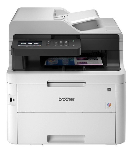 Imagen 1 de 3 de Impresora a color  multifunción Brother MFC-L3 Series MFC-L3750CDW con wifi blanca y gris 110V - 120V