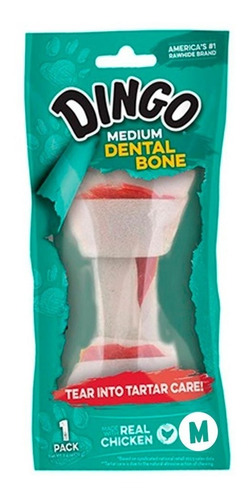 Dingo Dental Bone Medium 65g - Huesos Snacks Para Perros