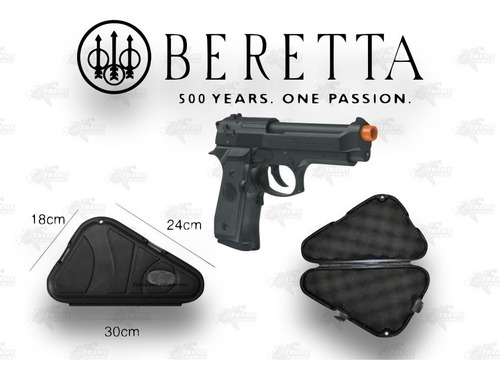Imagen 1 de 5 de Marcadora Beretta 92a1 Blowback Co2 Bbs 6mm Estuche Xtreme