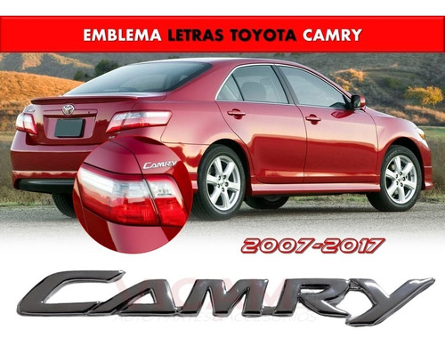 Emblema Letras Para Cajuela Toyota Camry 2007-2017