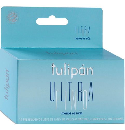 Tulipán Preservativos De Látex Ultra Finos Lubricante X12