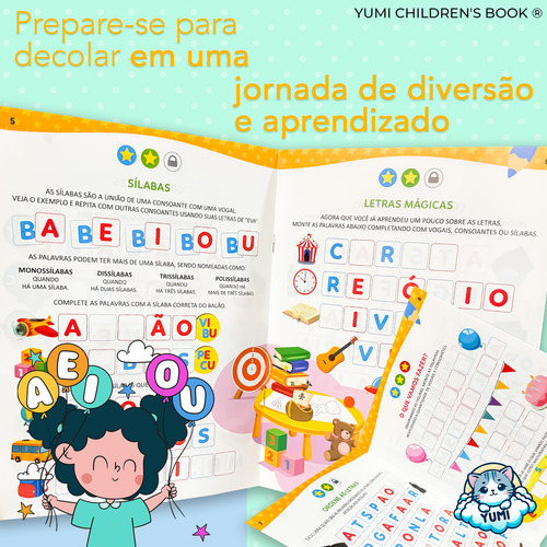 Livro Cartilha De Exercícios : Caminho Da Alfabetização Letra Cursiva | Praticando Caligrafia - Para Crianças