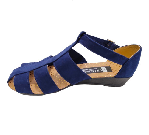 Imagen 6 de 8 de Huarache Tiras Cómodo Sandalia Amplio Empeine Altos Durazno