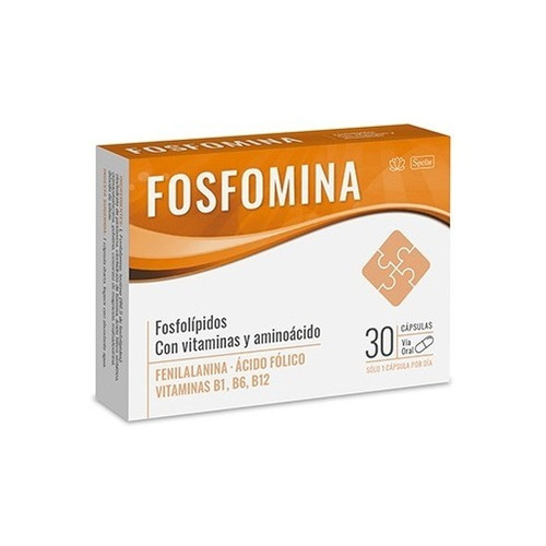 Fosfomina Vitaminas  X 30 Cápsulas Aminoacidos 