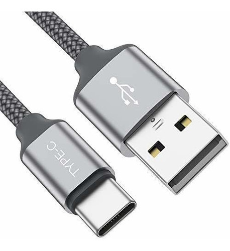 2 Cable Usb Tipo 3.3 Pie Cargador Nailon Trenzado Rapida S9