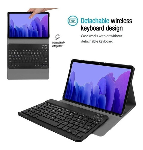 Imagen 9 de 12 de Funda De Teclado Para Tablet Pc Para Samsung Galaxy Tab A7 1