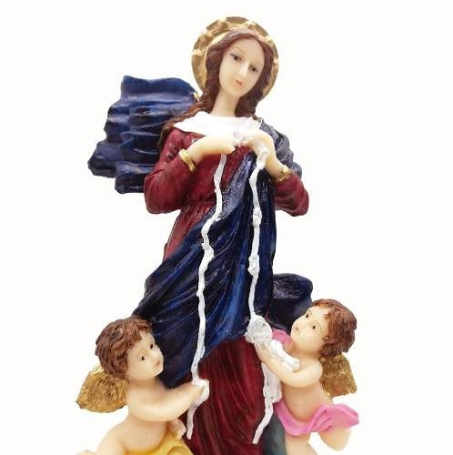 Escultura Nossa Senhora Desatadora Nos Imagem Resina 15cm Cor Não Se Aplica