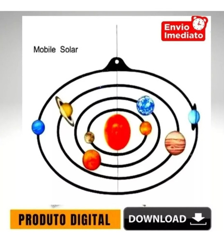 Projeto Sistema Solar Em Papel - Arquivo Pdf Para Montagem