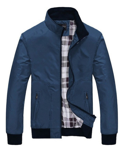 Chaqueta De Invierno Casual Para Hombre Con Cremallera