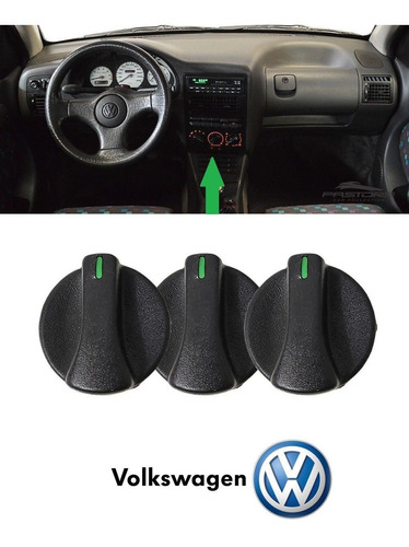 Controle Ar Gol G2 2002 Verde Kit 3 Peças