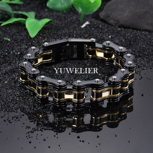 Pulsera Biker Acero Inoxidable Tipo Cadena Bicicleta Hombre