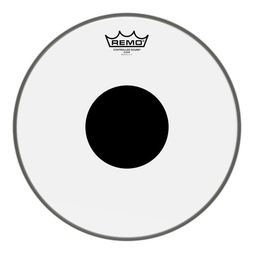 Parche Remo Controlled Sound Clear Black Dot 13'' Para Tom