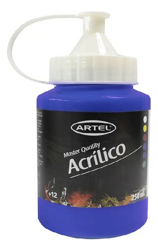 Acrilico Artel Botella 250ml Color Azul Ultramar 444