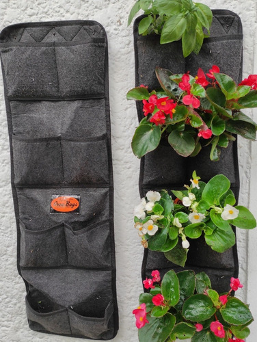 Jardín Vertical 8 Bolsillos Reforzados - 30cm X 100 Cm Largo