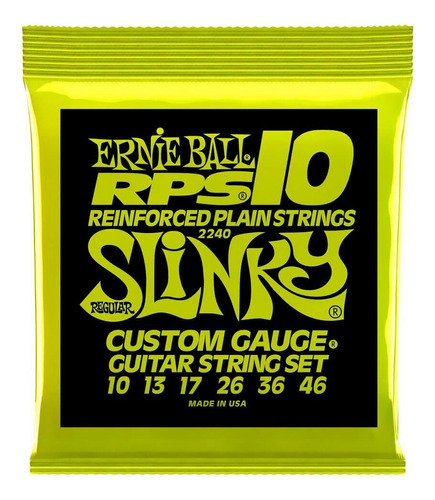 Encordoamento Ernie Ball Regular Slinky Rps .010