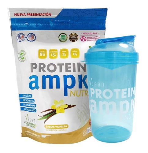 Imagen 1 de 1 de Ampk Protein - Proteína Vegana + Shaker Vaso