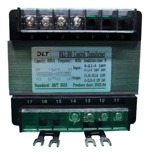 Transformador Control 300 Va (480-240) / (240-120) Vac