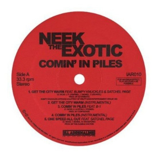 Lp Comin In Piles - Neek The Exotic