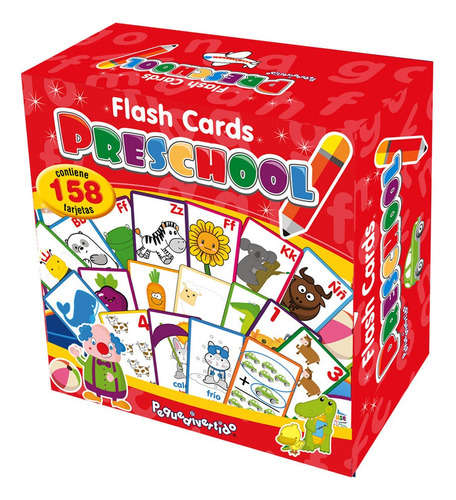 Super Pack Flash Cards Preescolar Juego Didáctico Infantil