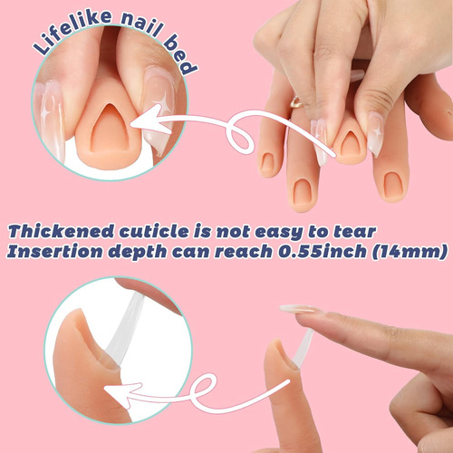 Mano De Práctica Para Uñas De Acrílico Uñas De Pr...