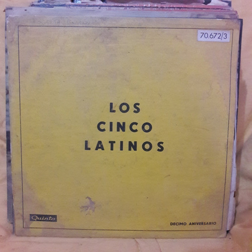 Vinilo Los 5 Latinos Decimo Aniversario 2 Discos + Libro M1