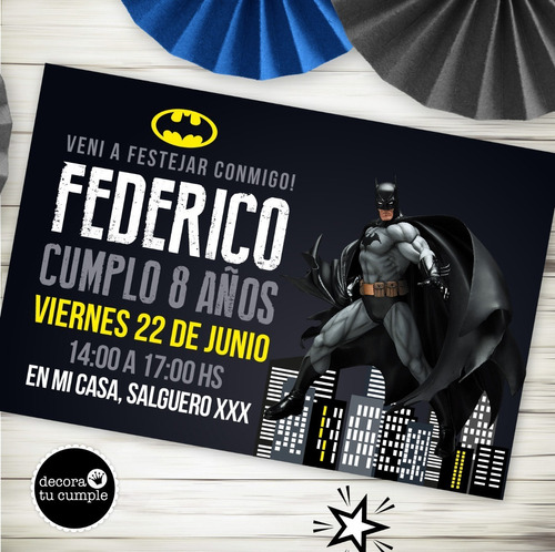 Kit Imprimible Batman Black Decoración Candy Bar Golosinas 3