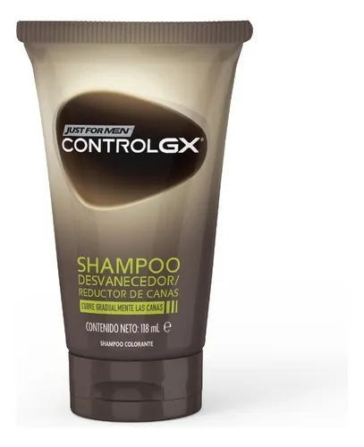 comprar Shampoo Controlgx Control Gx Just for men Tinte shampoo y shampoo matizador de coco en tubo depresible de 118mL por 1 unidad