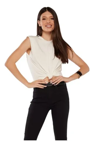 Blusa Feminina Modelo Muscle Tee Tend ncia Blogueiras