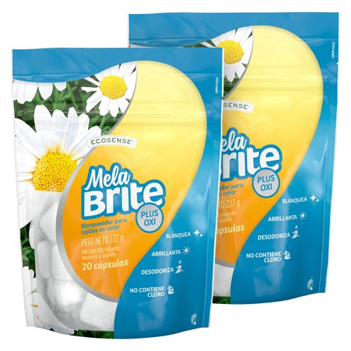 Dos Bolsas De Melabrite Plus Oxi Quita Manchas Melaleuca