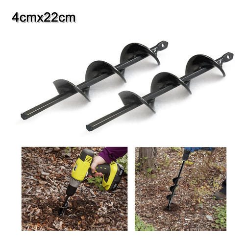 2 X Máquina Agrícola Faz Buraco Para Plantar 4x22cm.