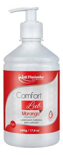 Gel Lubrificante Comfort Lub Intimo Massagem Base D'agua Sabor Morango