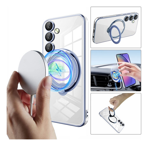 Para Samsung A56 Caja Transparente A36 A16 A06, S25u