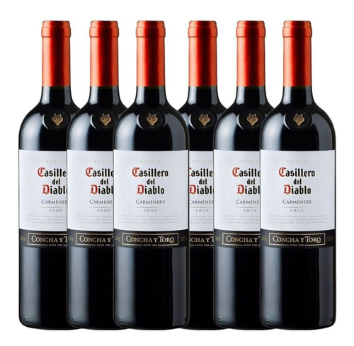 Vino Casillero Del Diablo Carmener X 6