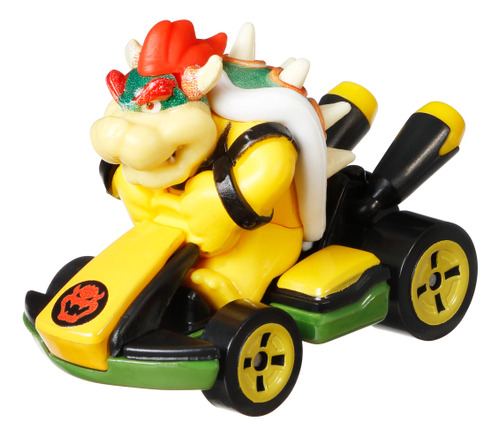 Hot Wheels Mario Kart Bowser Cor padrão do kart verde