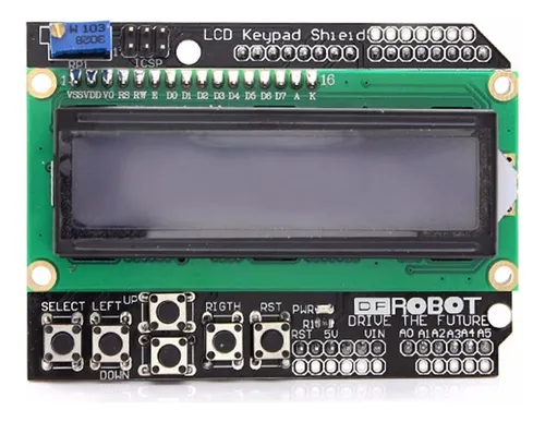 Shield Lcd 16x2 Backlight Azul Con 6 Teclas Para Arduino